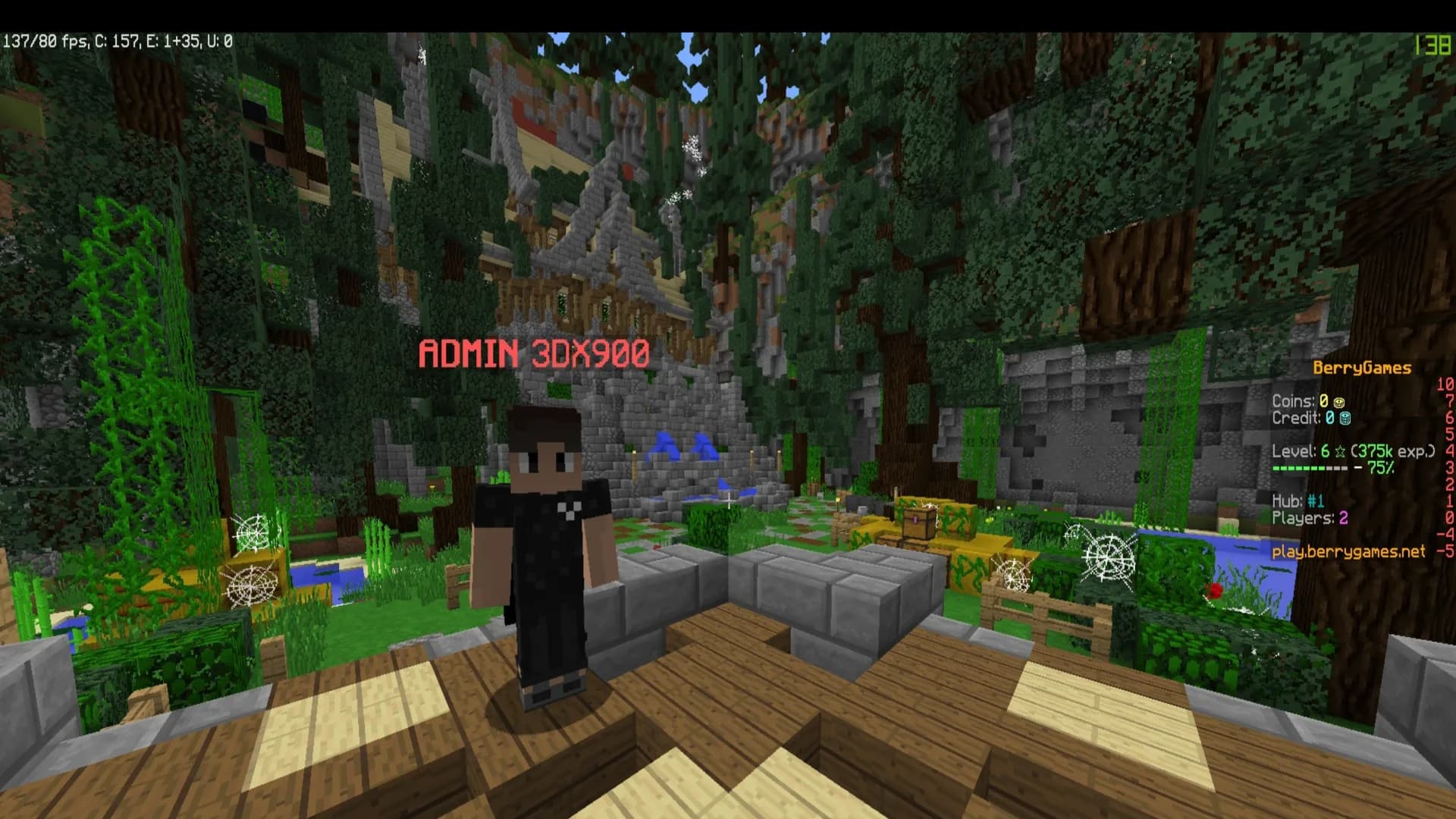 Lobby, with the progression scoreboard